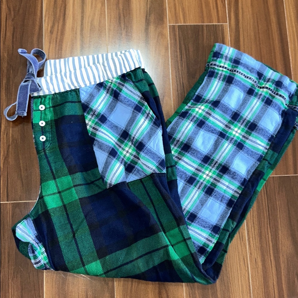 Large Aerie flannel patchwork pajama pants